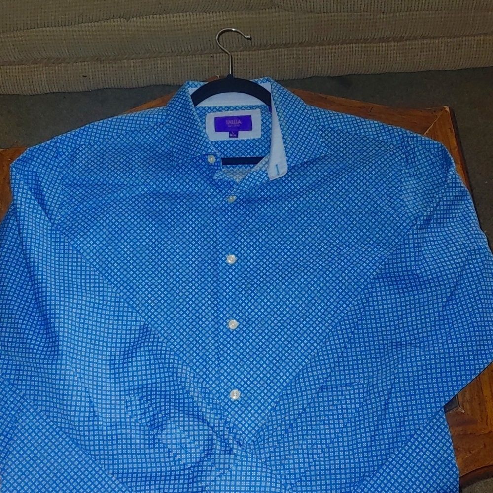 Mens Large Blue Tallia Button Down